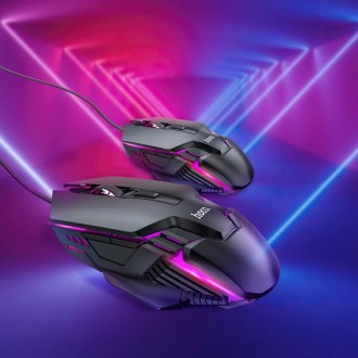 Σετ Πληκτρολόγιο και Ποντίκι Ενσύρματα Hoco GM18 Luminous 104 Πλήκτρα Μαύρο