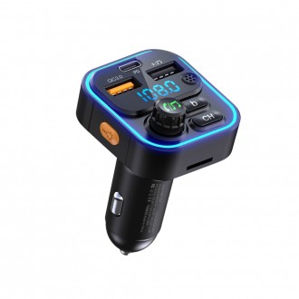 FM Transmitter WK WP-C52,με 3 Θέσεις Φόρτισης και Mp3 Player