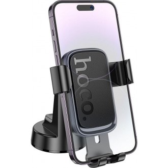 Hoco Βάση Κινητού Αυτοκινήτου με Ρυθμιζόμενα Άγκιστρα Μαύρη
