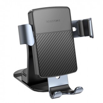 Borofone Βάση Κινητού Αυτοκινήτου με Ρυθμιζόμενα Άγκιστρα Μαύρη