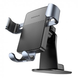 Borofone Βάση Κινητού Αυτοκινήτου με Ρυθμιζόμενα Άγκιστρα Μαύρη