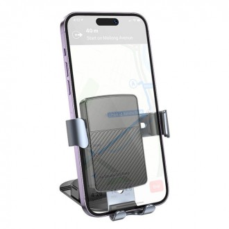 Borofone Βάση Κινητού Αυτοκινήτου με Ρυθμιζόμενα Άγκιστρα Μαύρη