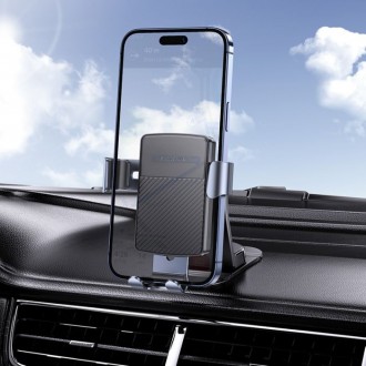 Borofone Βάση Κινητού Αυτοκινήτου με Ρυθμιζόμενα Άγκιστρα Μαύρη