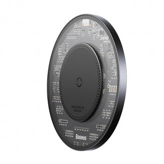 Baseus Ασύρματος Φορτιστής (Qi Pad) και Καλώδιο USB-C 15W Μαύρος (Simple 2 BS-W530)