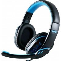 Noozy GH-35 Over Ear Gaming Headset με σύνδεση 3.5mm Μπλε