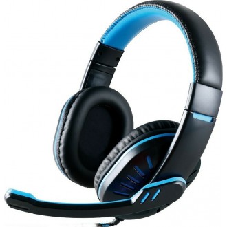 Noozy GH-35 Over Ear Gaming Headset με σύνδεση 3.5mm Μπλε