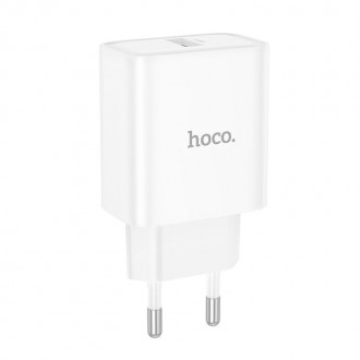 Hoco Φορτιστής Χωρίς Καλώδιο με Θύρα USB-A 10W Power Delivery Λευκός (DC72)