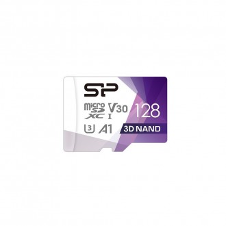 SILICON POWER κάρτα μνήμης microSDXC Superior, 128GB, C10 UHS-I U3 A1 V30