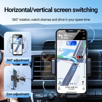 CELEBRAT βάση smartphone αυτοκινήτου HC-25 για αεραγωγούς, μαύρη