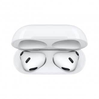 Apple AirPods (3rd generation) with MagSafe Charging Case Earbud Bluetooth Handsfree Ακουστικά με Αντοχή στον Ιδρώτα και Θήκη Φόρτισης Λευκά
