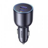 Ugreen EC701 Φορτιστής Αυτοκινήτου 63W με Θύρες: 1xUSB 1xType-C Μαύρο Χρώμα