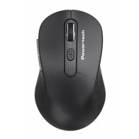 POWERTECH ασύρματο ποντίκι PT-1466, USB δέκτης, έως 1600DPI, μαύρο