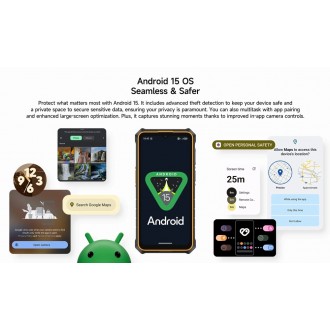 ULEFONE smartphone RugKing 3 Pro, 6.56", 8/128GB, 5700mAh, IP68/IP69K, μαύρο