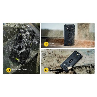 ULEFONE smartphone RugKing 3 Pro, 6.56", 8/128GB, 5700mAh, IP68/IP69K, μαύρο