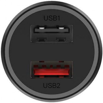 Xiaomi Φορτιστής Αυτοκινήτου 37W 2.25A Γρήγορης Φόρτισης με Θύρες: 2xUSB Μαύρος