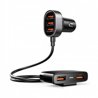 Joyroom JR-CL03 Φορτιστής Αυτοκινήτου 21W 6.2A με Θύρες: 5xUSB Μαύρο Χρώμα