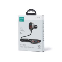 Joyroom JR-CL03 Pro Φορτιστής Αυτοκινήτου 45W με Θύρες: 5xUSB Μαύρο Χρώμα