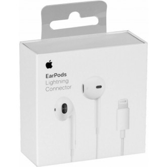 Apple EarPods Earbuds Handsfree Ακουστικά με Βύσμα Lightning Λευκό