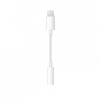 Apple Μετατροπέας Lightning / 3.5mm male σε Lightning / 3.5mm female Λευκό 1τμχ MMX62ZM/A