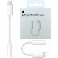 Apple Μετατροπέας Lightning / 3.5mm male σε Lightning / 3.5mm female Λευκό 1τμχ MMX62ZM/A