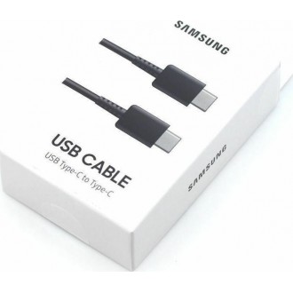 Samsung USB 2.0 Cable USB-C male - USB-C Μαύρο 1m EP-DA705BBEGWW