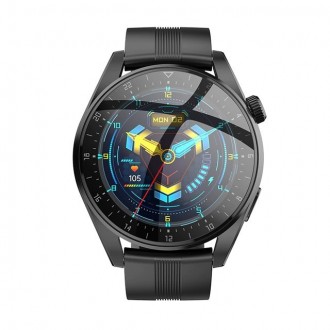 Smartwatch Hoco Y9 IP68 TFT HD IPS 3.5D Touch Screen 1.36" 300mAh με Δυνατότητα Κλήσεων Μαύρο