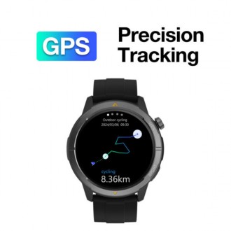 AGM Legion black smartwatch GPS/Bluetooth, 5 ATM, 300 mAh, MIL-STD-810, Ελληνικό μενού