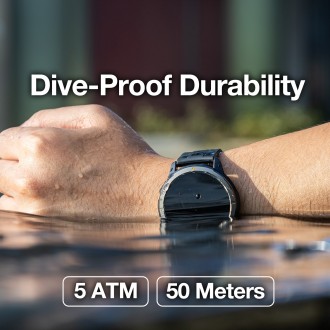 AGM Legion black smartwatch GPS/Bluetooth, 5 ATM, 300 mAh, MIL-STD-810, Ελληνικό μενού