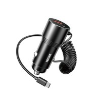 Φορτιστής Αυτοκινήτου 66W WK WP-C51 2 Θέσεων, με καλώδιο USB-C 30W Μαύρο