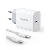 Φορτιστής Σπιτιού PD 20W UGREEN CD137 50698, με καλώδιo Lightning Λευκό