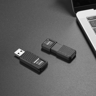 Hoco UD6 Intelligent 128GB USB 2.0 Stick Μαύρο