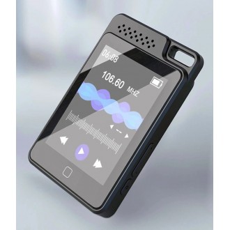 RUIZU MP3 player C1 με οθόνη αφής 2.4", 32GB, ελληνικό μενού, μαύρο