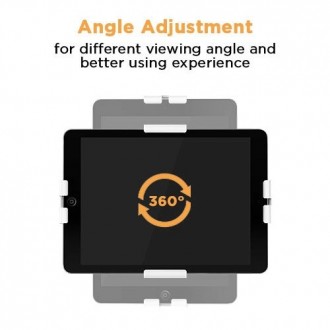 POWERTECH επιτοίχια βάση tablet PT-1447, αντικλεπτική, 7.9-11", μαύρη