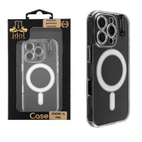 IDOL 1991 ΘΗΚΗ IPHONE 16 PRO 6.3" MAGSAFE ANTISHOCK CLEAR AIR BACK COVER TPU FULL CAMERA PROTECTION ΔΙΑΦΑΝΗ
