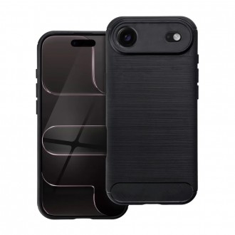 Θήκη Σιλικόνης AIR Carbon για iPhone 17 AIR Μαύρη