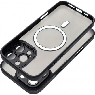 Θήκη Variete Mag Back Cover Tempered Glass Σιλικόνης / Πλαστικό  για iPhone 17 AIR Μαύρη