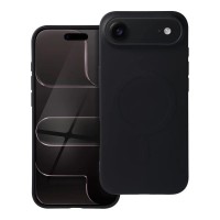 Θήκη Air SILICONE MAG COVER (μεγάλη τρύπα) συμβατή με MagSafe  για iPhone 17 AIR Μαύρη