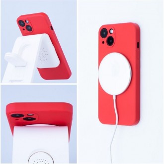 Θήκη Mag Cover Big Hole Back Cover Σιλικόνης για iPhone 17 PRO Κόκκινη