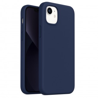 Θήκη Σιλικόνης MobiCase για iPhone 16 Pro Max Μπλέ σκούρη 2mm Soft Matte