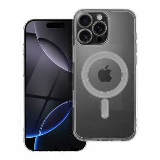 Θήκη Matte Mag Back Cover Πλαστικό / Σιλικόνης για iPhone 16 Pro Max Διάφανη