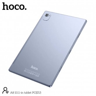 Tablet Hoco. A8 10,1" 6GB/128GB ΒΤ5.0 5000mAh 4G Ασημί με Θήκη Book