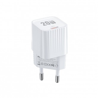 Φορτιστής Σπιτιού GaN PD 20W WK WP-U12 1 Θέσης Λευκό