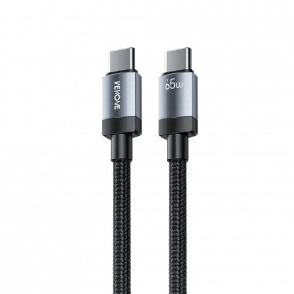 Καλώδιο Φόρτισης WK WDC-98 USB-C to USB-C PD 65W 1m Μαύρο