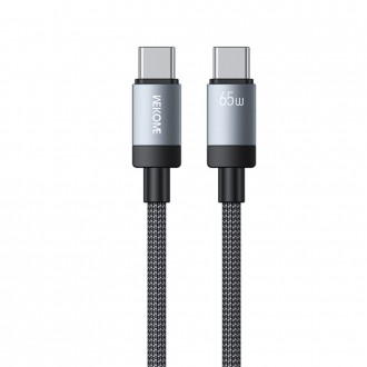 Καλώδιο Φόρτισης WK WDC-98 USB-C to USB-C PD 65W 1m Μαύρο