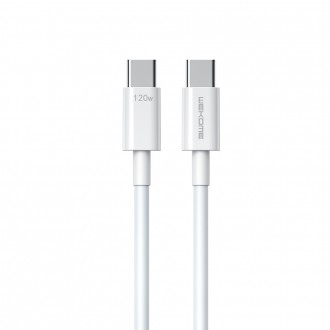 Καλώδιο Φόρτισης WK WDC-175 USB-C σε USB-C PD 120W 1.2m Λευκό
