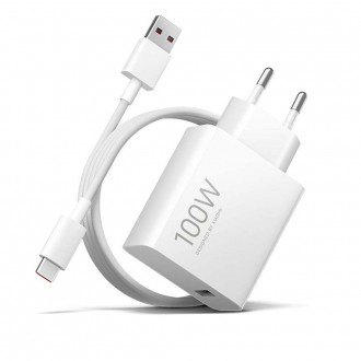 Φορτιστής Ταξιδίου Xiaomi Charge Combo 100W BHR095VEU Quick Charge 3.0 με Καλώδιο USB-C 1μ