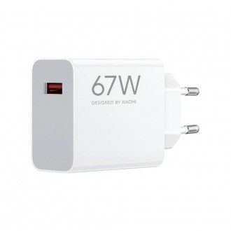 TRAVEL XIAOMI BHR07SKEU HYPERCHARGE USB A 5V/3A 20V/3.35A 67W WHITE PACKING OR