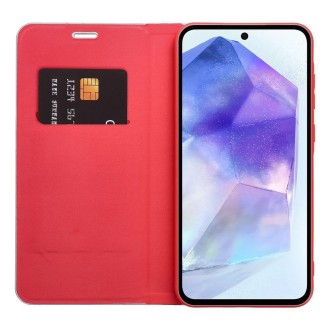 Θήκη Luna Book Μεταλλικό Κόκκινο για SAMSUNG A57 5G Θήκη Luna Book Μεταλλικό Κόκκινο για SAMSUNG A57 5G