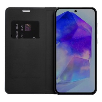 Θήκη Luna Book Μεταλλικό Μαύρο για SAMSUNG A57 5G