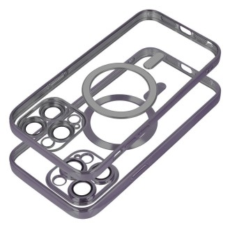 Θήκη Electro Mag Cover Back Cover Σιλικόνης Διάφανη Titanium για Samsung A57 5G
